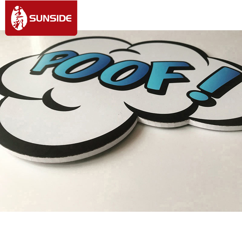 厂家专业制作安迪板 雪弗板写真人型异形展示牌 雕刻立牌