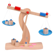 德国木制天平游戏 儿童称重智力玩具 宝宝学平衡 天平秤QE-36