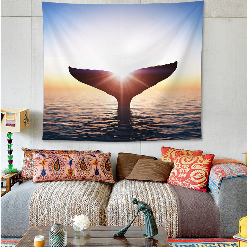 Tapiz Boxi colgando tela de fondo de tela mantel chica corazón dormitorio decoración colgante pintura tapiz Bohemia Toalla de playa