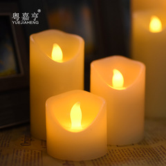 5.3cm Electronic Candle Light with Blinking High Brightness Simulated Paraffin Fake Candle Bar Wedding Celebration Restaurant Guide Lighting Lamp