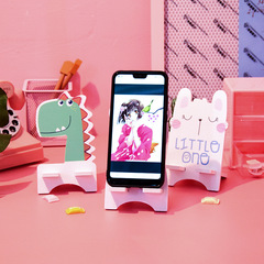 Creative cartoon lazy person phone stand cute phone holder tablet stand portable desktop wooden phone stand
