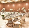 The hotel club uses gold -plated stainless steel round table manufacturers wholesale to do