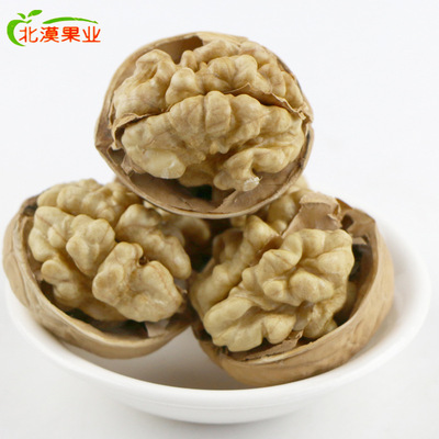 新疆薄皮核桃500g和田幸福大核桃 自然非紙皮 休閑零食堅果新貨