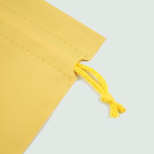 Wholesale matte drawstring storage bag with candy color for travel, children's clothing and plastic drawstring bag