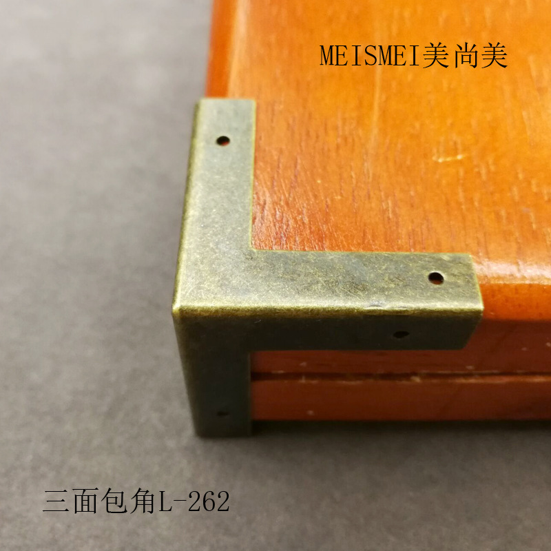 Ancient copper bun angle long corner protective Chinese furniture…