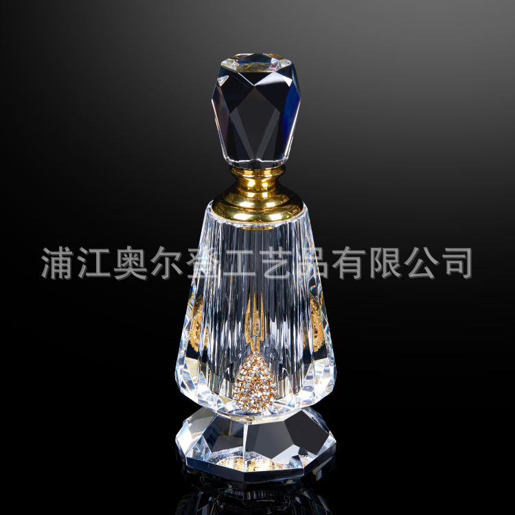 Donghai Crystal Middle East Perfume Bottle, 30ml Essential Oil bottle, Heart-shaped essence bottle, Aromatherapy bottle, Air outlet Perfume bottle detail image 1