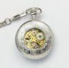Retro classic silver mechanical pocket watch, necklace suitable for men and women