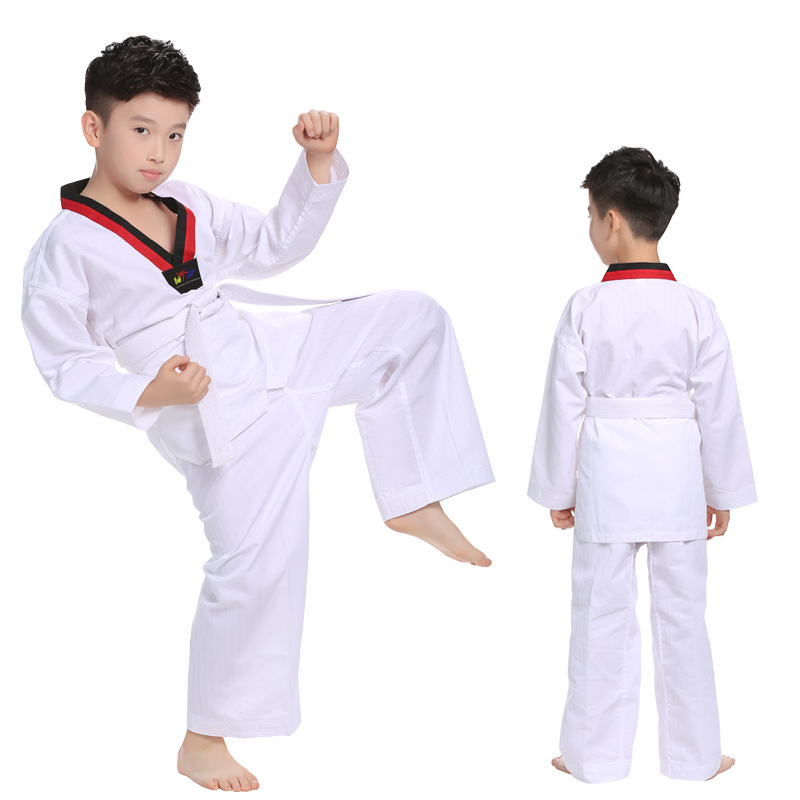 children Beginner Tae Kwon Do Training clothes adult men and women pure cotton Long sleeve Cotton Coach clothing Dance costume suit