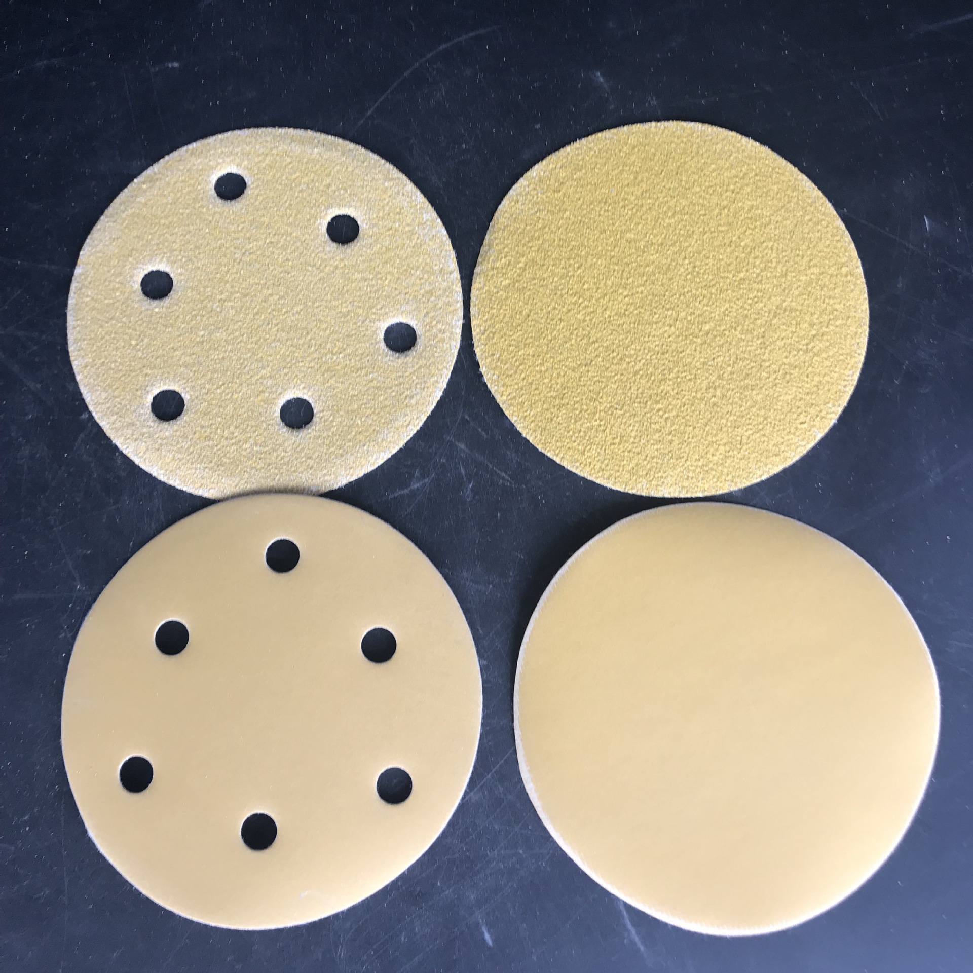 5寸6孔气动干磨机砂纸皮 大美光速圆形干磨砂纸打磨沙皮汽车工业