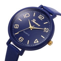 外貿跨境細皮帶女士手錶經典數字多色學生潮流石英表開學專款批發