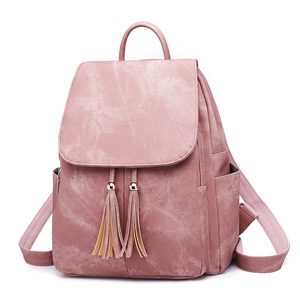 zhenli 亚马逊PU皮新款女式双肩包 糖果色学院风流行背包 包包女