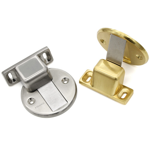 Zinc alloy invisible floor suction, punch-free and glue-free floor magnetic buckle, anti-collision door stopper, strong magnetic door suction