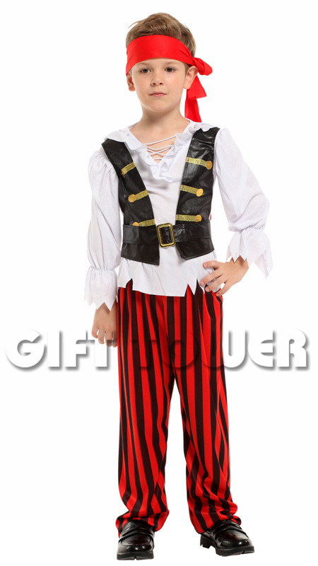 Halloween Costume Carnival B-0241 Cheerful Little Pirate COSPLY Role-playing costume detail image 4