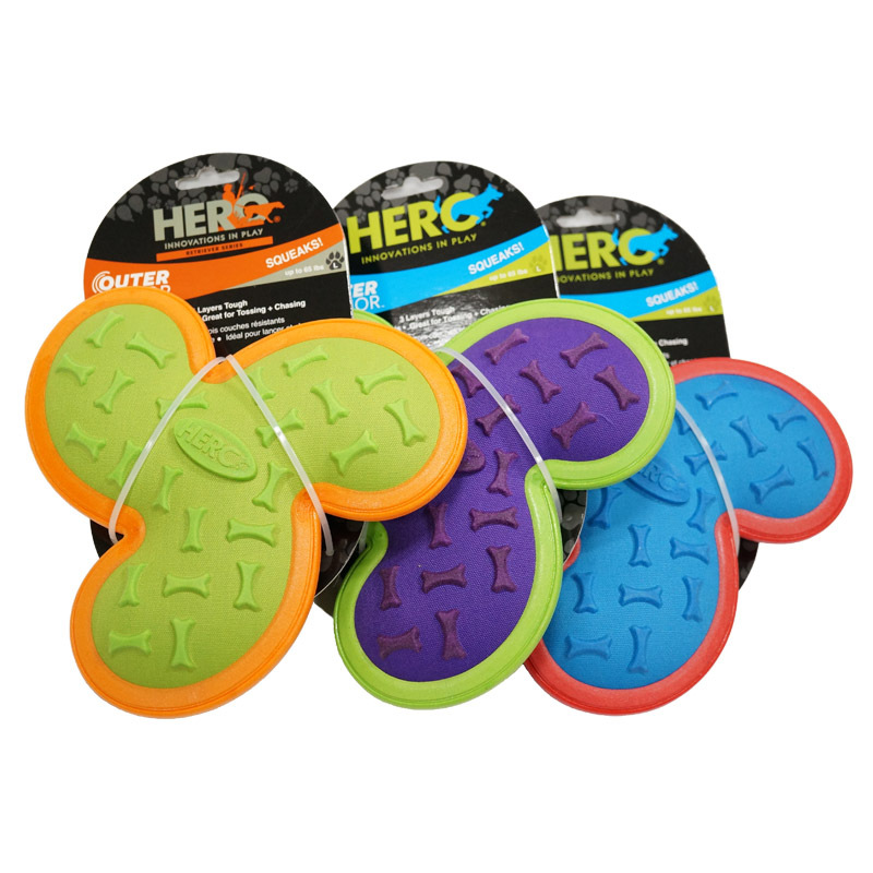 美国狗狗玩具 布面螺旋桨 可发声结实新款互动玩具 中大型犬用|ms