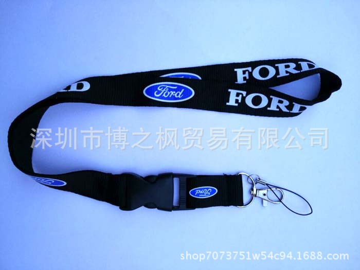 福特 FORD 汽车 胸卡 钥匙坠 手机工作证吊绳 插扣挂绳