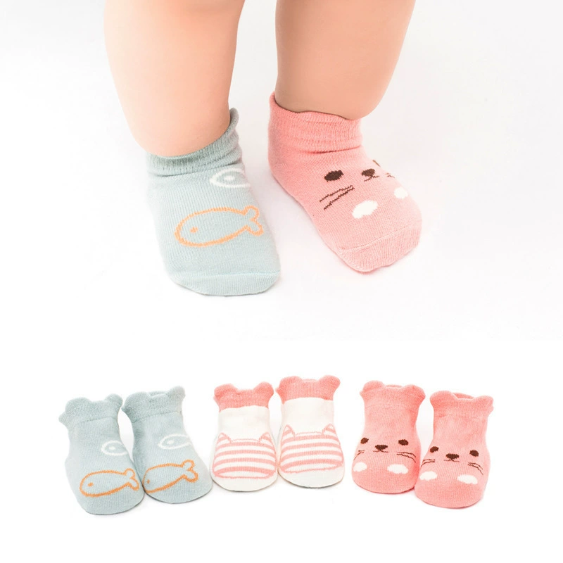 Three dimensional cartoon children's socks, Korean style