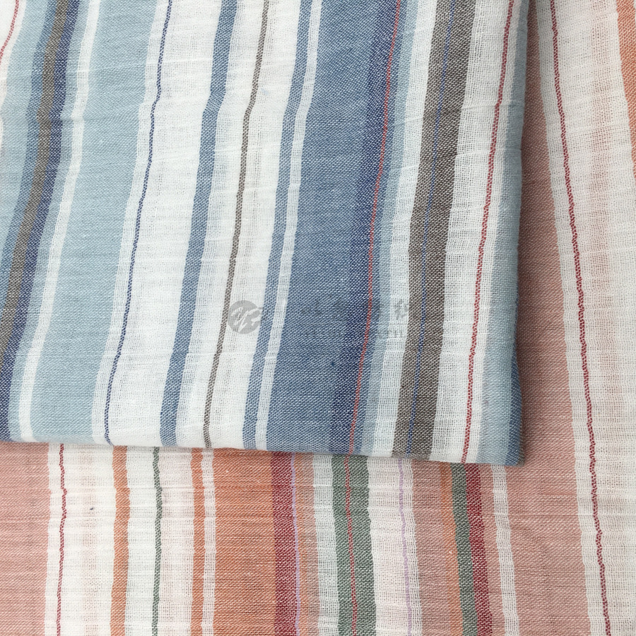 厂家直销 现货供应 全棉加捻洗水皱 彩格绉布 外贸热卖 男女通用