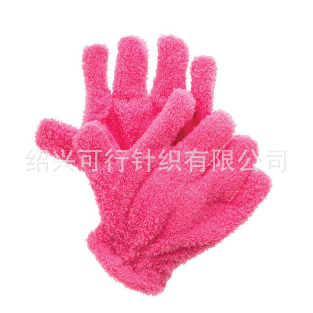 干发加绒手套