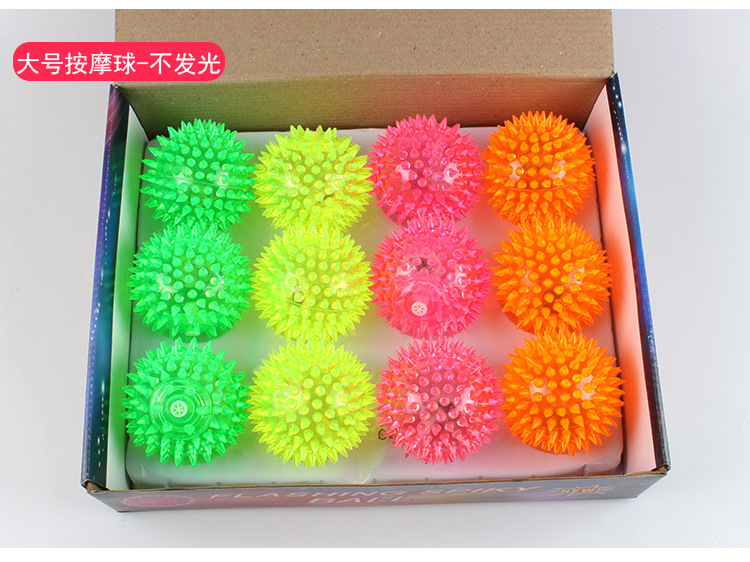 New Luminous Elastic Luminous Volleyball Massage Ball Water Polo Flashing Sound Ball Wholesale display picture 2