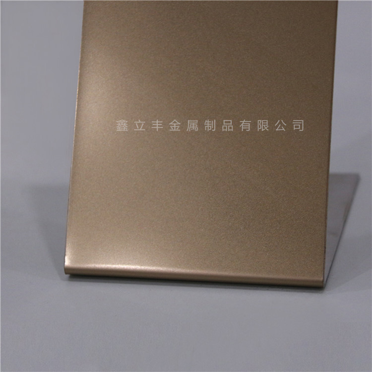 玫瑰金噴砂板 定制高端彩色304不鏽鋼玫瑰金噴砂板