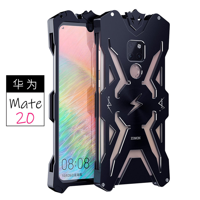 SIMON THOR Aviation Aluminum Alloy Shockproof Armor Metal Case Cover for Huawei Mate 20 Pro & Huawei Mate 20 X & Huawei Mate 20