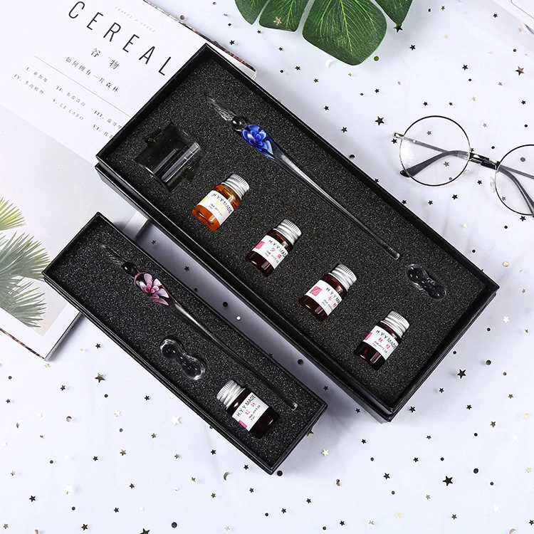 Glass gift-boxed pen, set for students