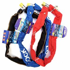 Bicycle steel chain lock, tricycle and electric scooter chain store lock, cycling accessories