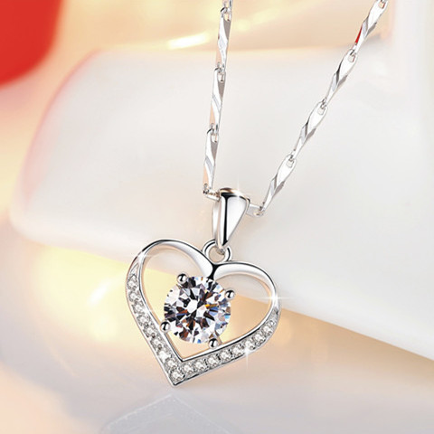 fashionable chain for key bag heart shaped