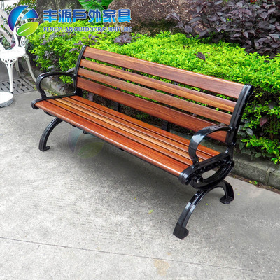 32年工厂户外座椅 公园学校长椅 碳纤维塑木300款公园椅