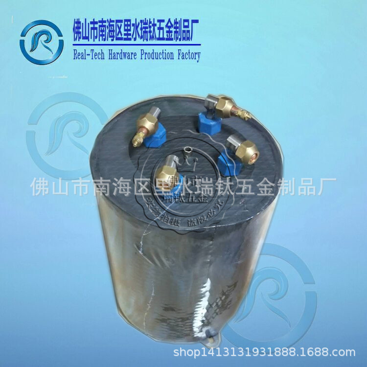 广东蒸发器佛山瑞钛2HP加长管双系统纯钛蒸发器换热器制冷设备