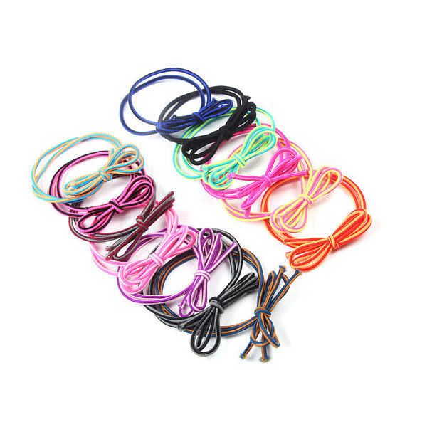 elastic black hairgrip with bow