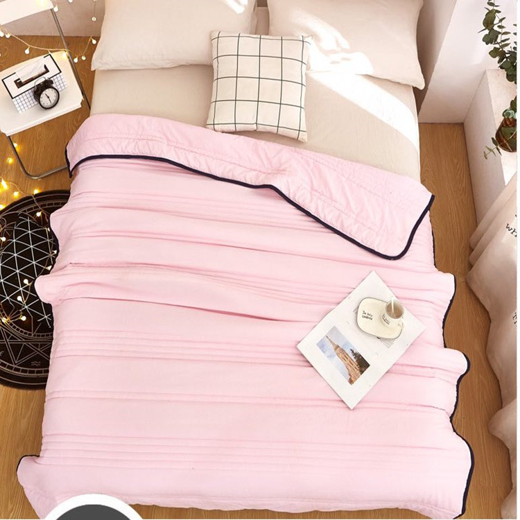 Manufactor wholesale air conditioner Solid Middleton Washed cotton Single Double Unstamped Summer Wind gift Multicolor Optional