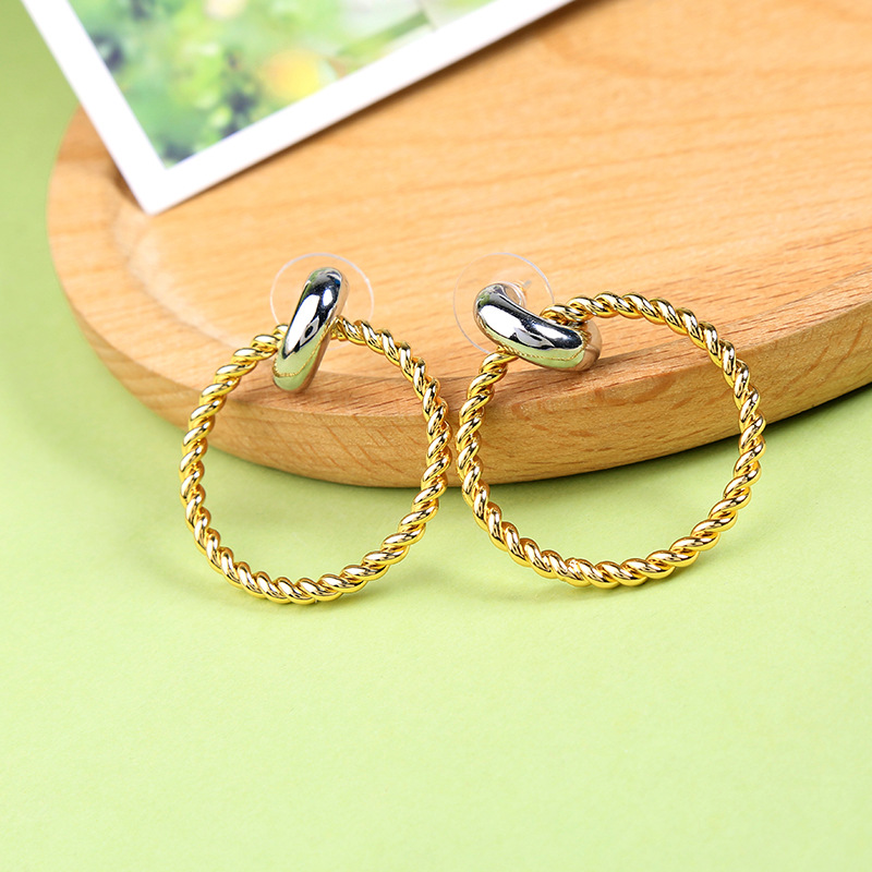 Creative Minimalist Geometric Exaggerated Circle Earrings Female Earrings display picture 9