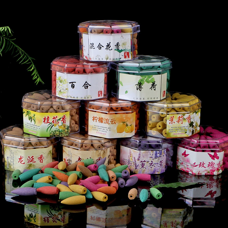 Аромат с обратным потоком Удлиненное издание Зерна Aquilarius Сандаловое дерево Бытовая очистка воздуха в помещении Ароматерапия Башня Аромат Конус Аромат Лаванда Фабрика