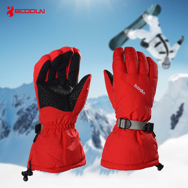 BOODUN Warm pour le ski en extérieur, extension de poignet à cinq doigts, housse imperméable intégrée, gants de ski d'hiver_voghion.com