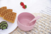 New product wheat straw Children rice rice bowl can decompose warm soup and spoon set tableware with small handle boxes