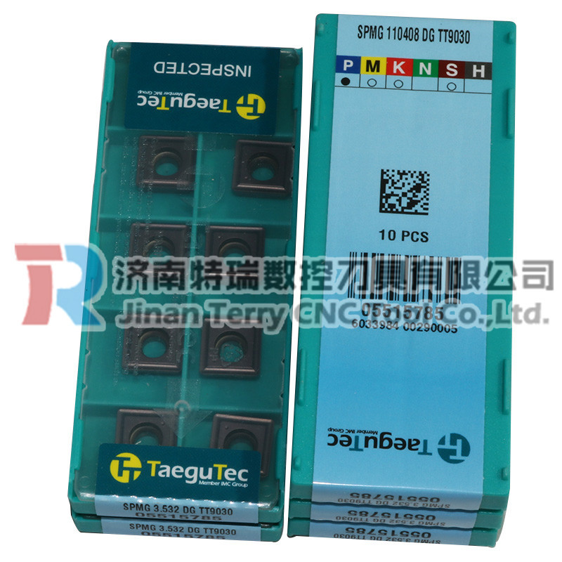 韩国特固克四方刀片SPMG 090404-EM  TT8020铣刀盘刀片