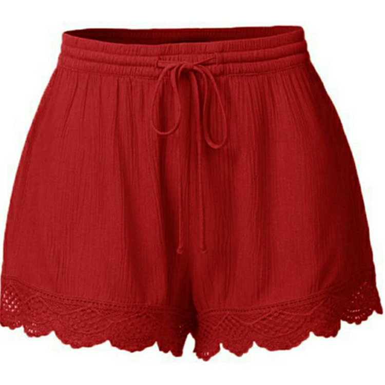 Casual Pants Pants Type Micro-Elastic Elasticity Women's Daily Casual Solid Color Shorts Casual Pants