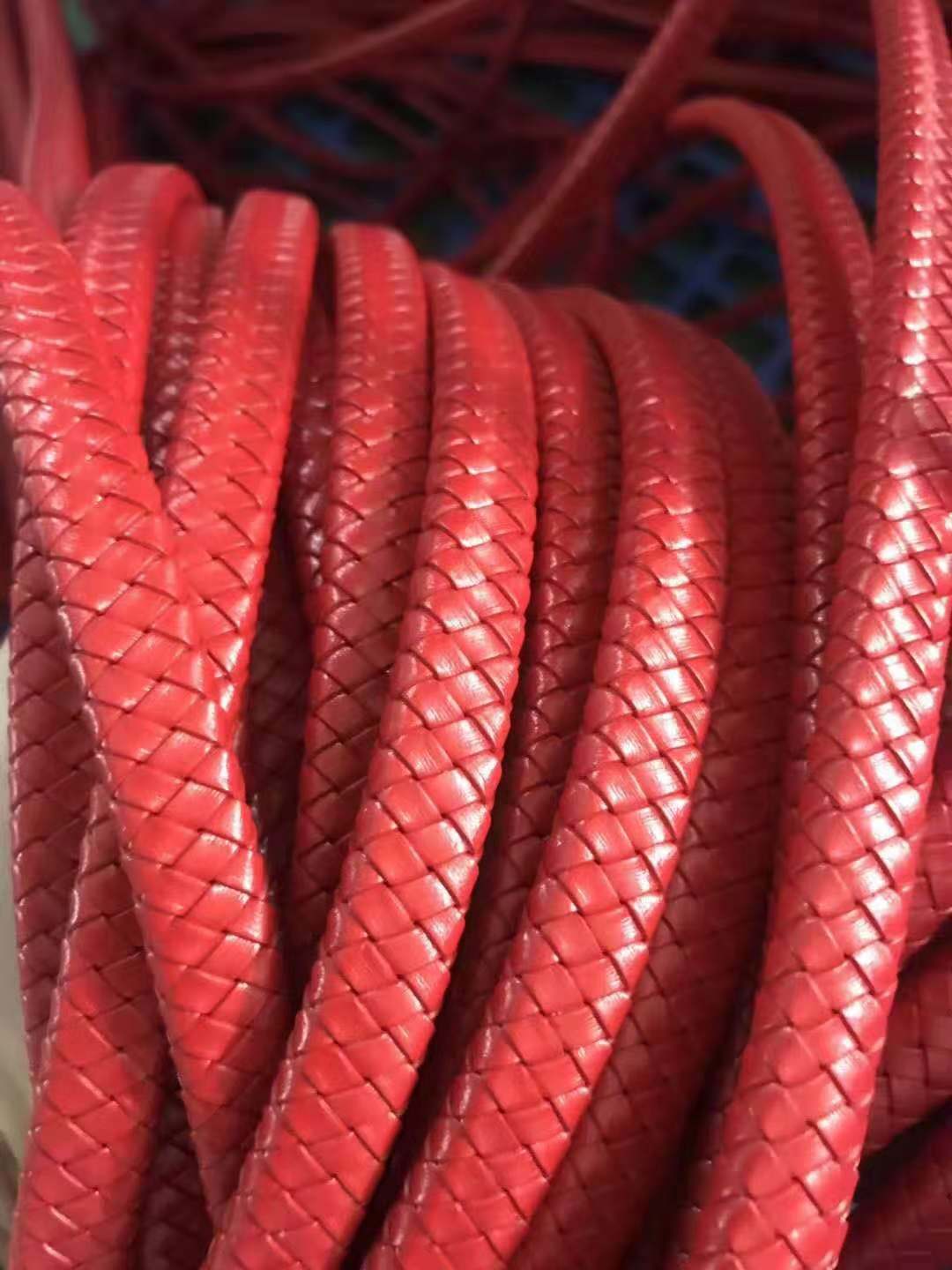 扁形编织牛皮绳 网红新款皮绳 编织皮绳-阿里巴巴