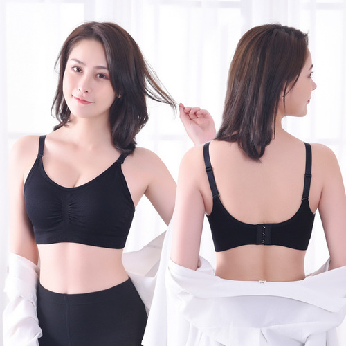 Traditional large size non-wired bra for women with back buckle sexy push-up breast-retracting adjustable sports bra