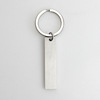 Fashionable accessories stainless steel, black matte keychain suitable for men and women with zipper, European style