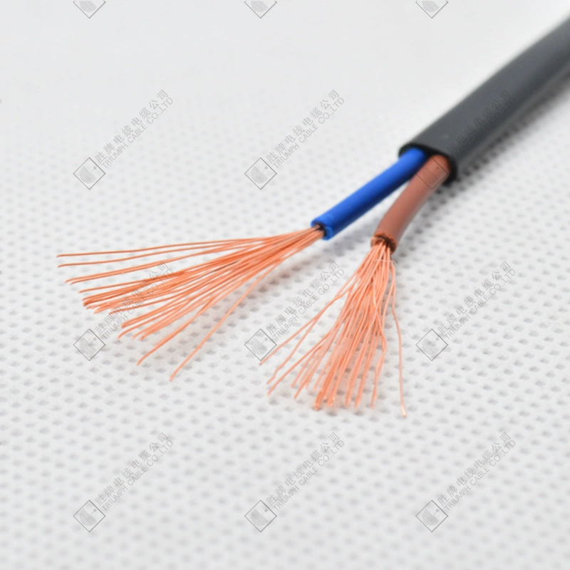 Стандарт VDE Европы H03VV-F2 жил 4 жилы 0.5 кв /0.75 кв питание крышка чистой медь Европейские правила разъем