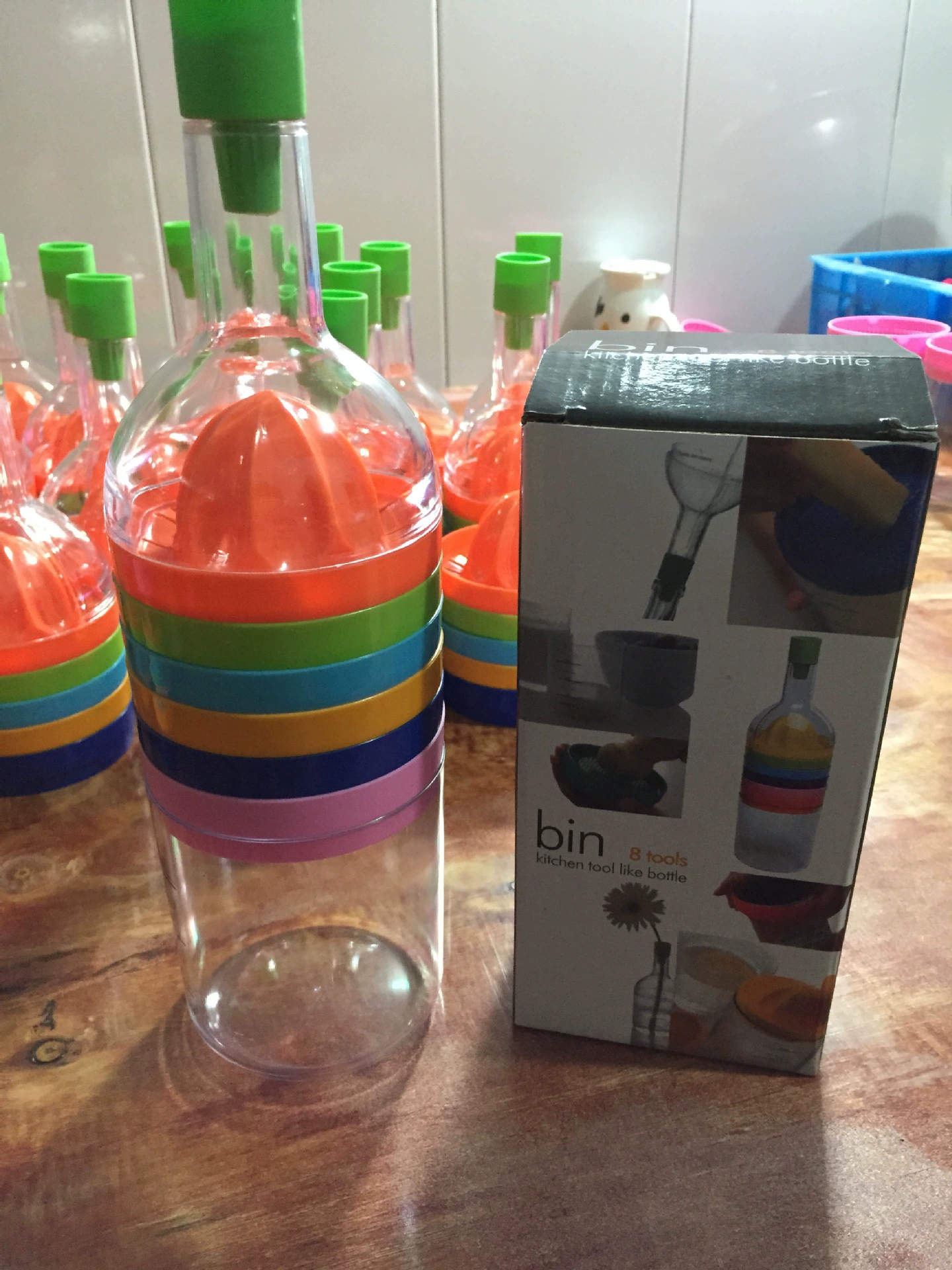 Корзина 8 кухонные принадлежности Инструменты из восьми предметов бутылка вина восемь в одном лимонный сок Многофункциональные кухонные принадлежности