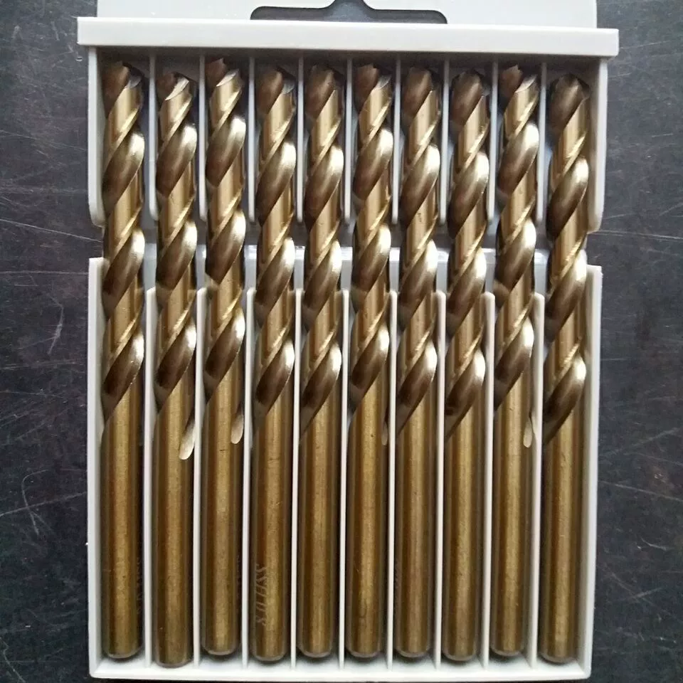 Специальное спиральное сверло с прямым хвостовиком из нержавеющей стали M35 с кобальтовым спиральным сверлом с прямым хвостовиком Полностью отшлифовано M35 кобальтовое сверло