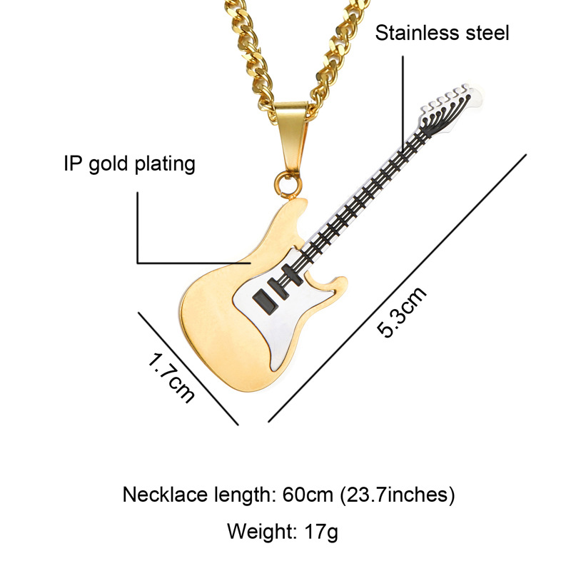 Guitar Pendant Necklace