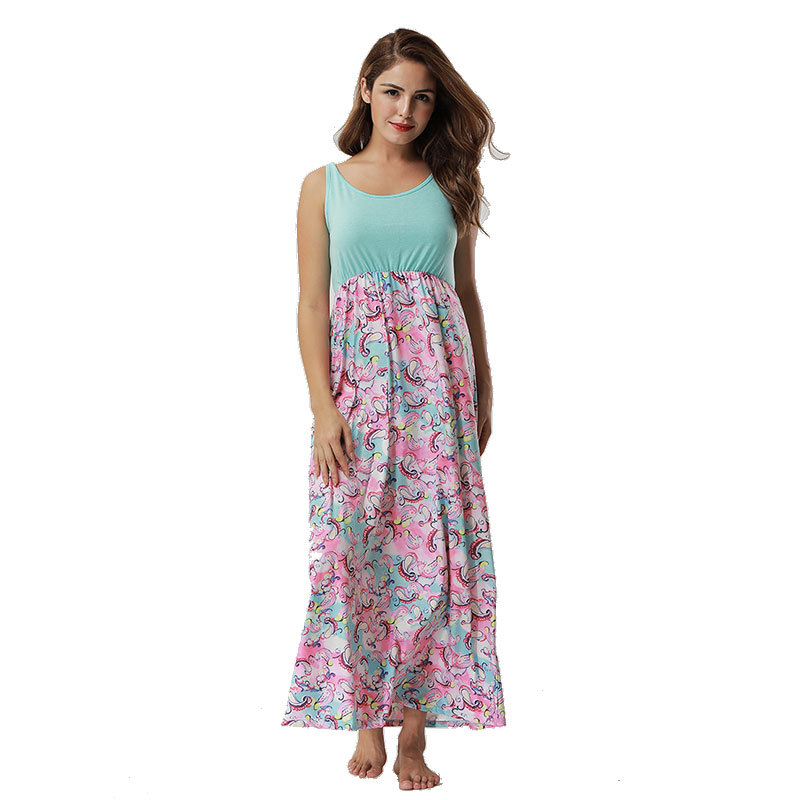 Elegant Long Dress Stylish Design Family Matching Comfortable Fabric Spring Summer Occasion Wholesale Available