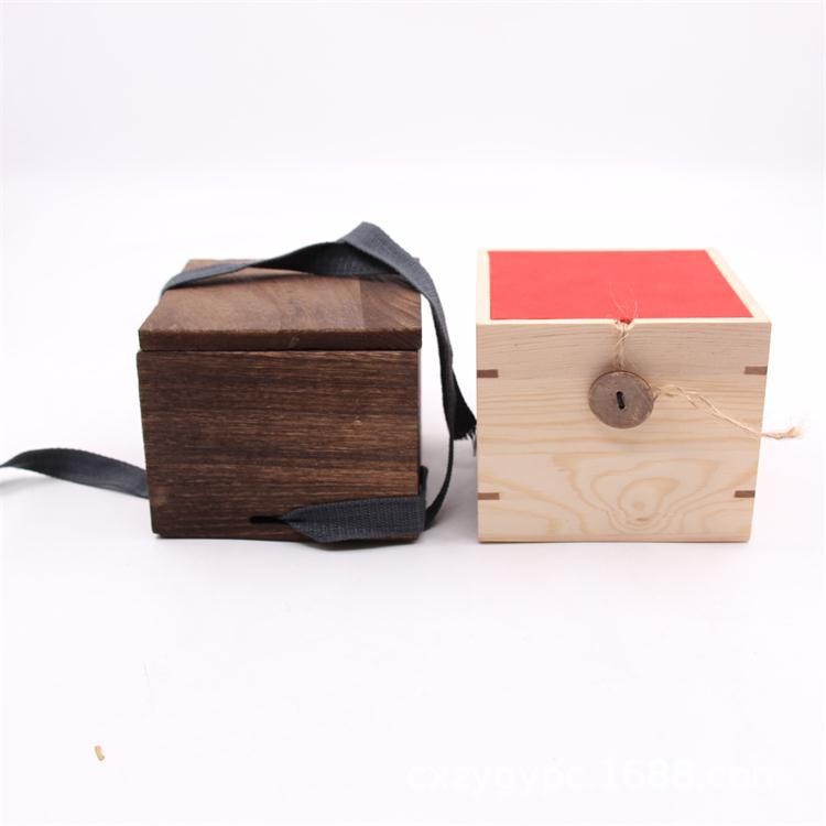 现货桐木建盏包装木盒定制茶具单杯建盏紫砂壶礼盒天地盖建盏木盒|ru