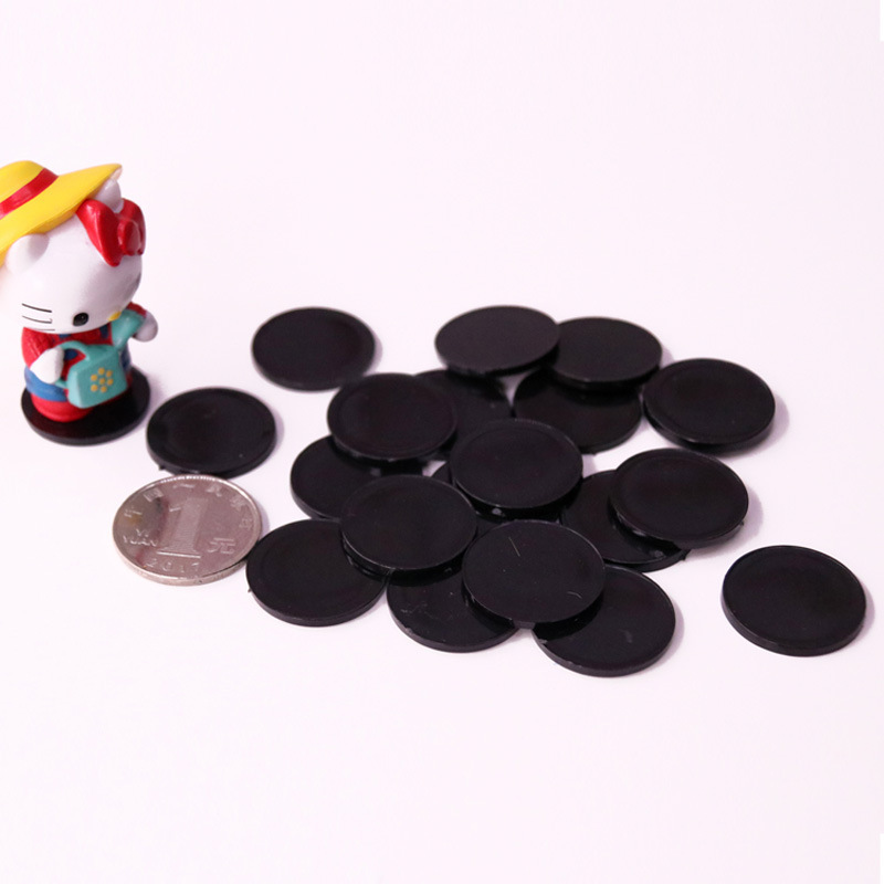 Anime Cartoon Toy Base Car Ornaments Base Doll Hand-held Doll Base Black Round Double-sided Adhesive