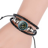 Bracelet, leather birthday charm, Aliexpress, with gem