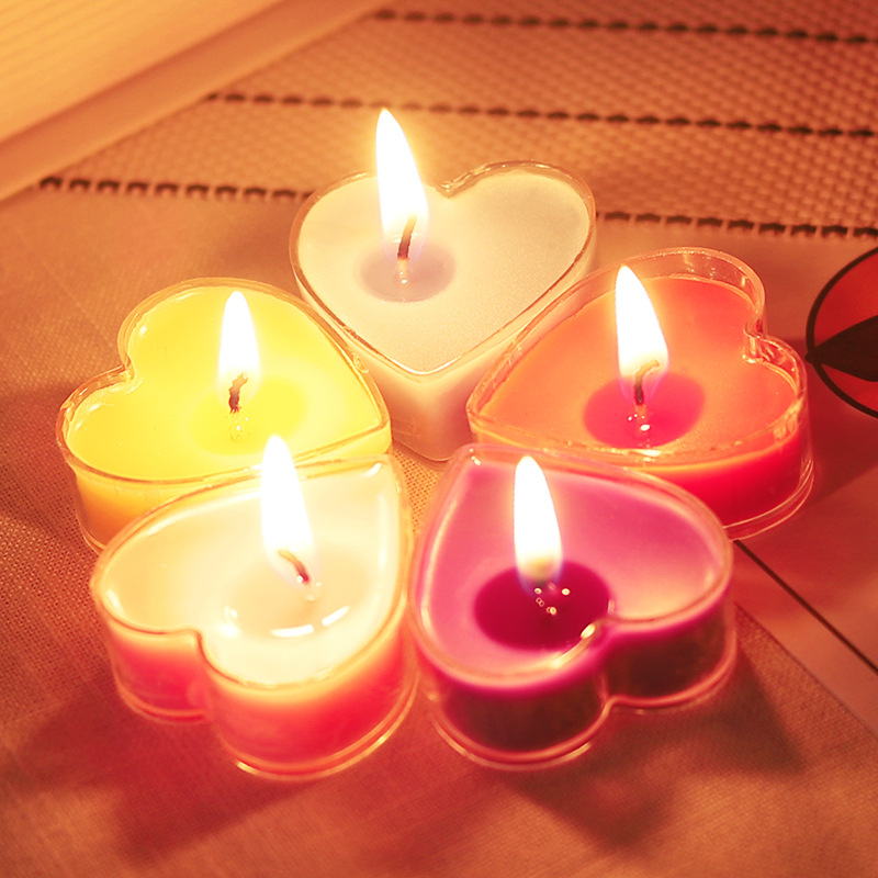 originality Heart-shaped Unburden romantic smokeless birthday candle Propose marry scene decorate Next of kin Game props